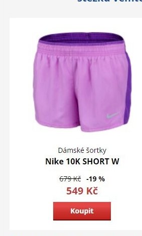Dámské šortky Nike 10K SHORT W