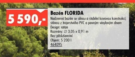 Bazén FLORIDA - UNI HOBBY akcniletaky.com
