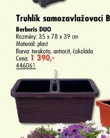 Truhlík samozavlažovací Berberis DUO - UNI HOBBY akcniletaky.com