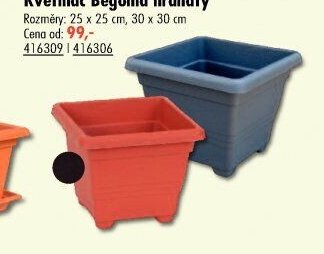 Květináč Begonia hranatý - UNI HOBBY akcniletaky.com