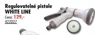 Stříkací regulovatelná pistole na hadici White Line