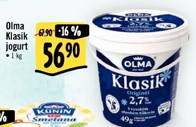 Bílý jogurt Klasik Olma