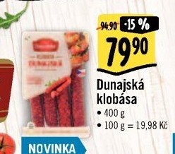 Dunajská klobása Albertovo uzenářství