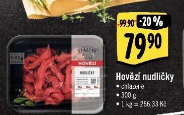 Hovězí nudličky Albert