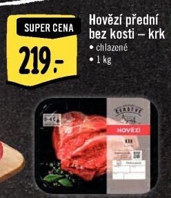 Hovězí přední bez kosti - krk Albert