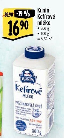 Kefírové mléko Kunín