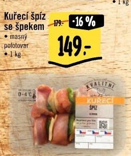 Kuřecí špíz se špekem Albert