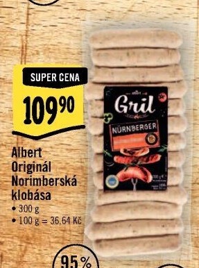 Norimberská klobása originál Albert Gril