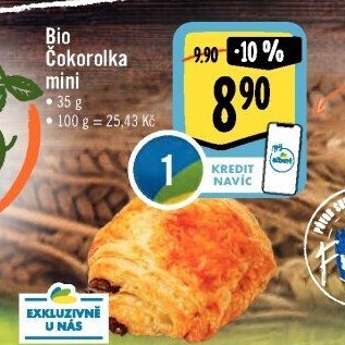 Rolka čokoládová bio