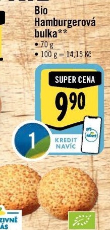 Bulka na hamburger bio