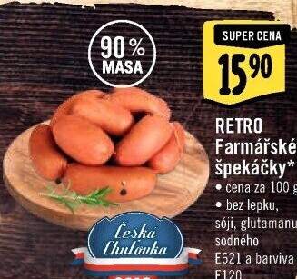 Farmářské špekáčky Albert Retro