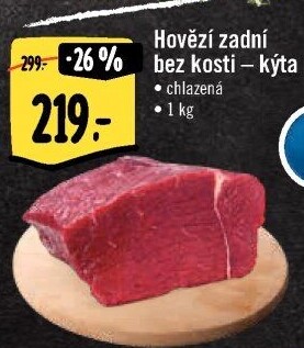 Hovězí kýta zadní bez kosti