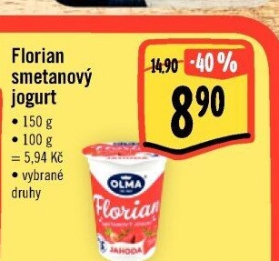 Jogurt smetanový Florian Olma