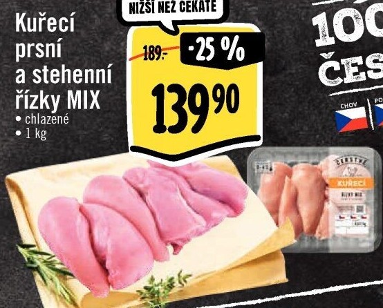 Kuřecí řízky mix Albert