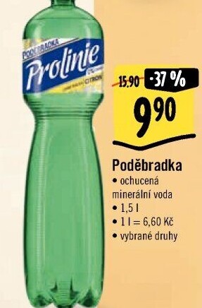 Ochucená voda Poděbradka