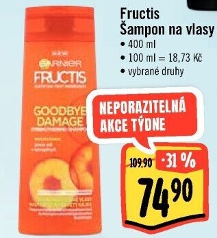 Šampon Fructis Garnier