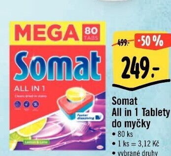 Tablety do myčky All in 1 Somat