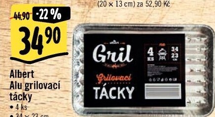 Tácky grilovací Albert Gril