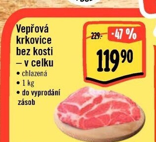 Vepřová krkovice bez kosti