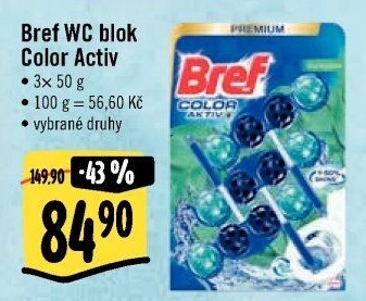 WC blok tuhý Color Aktiv Bref