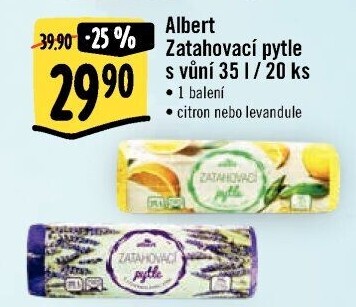 Zatahovací pytle na odpadky s vůní 35 l Albert