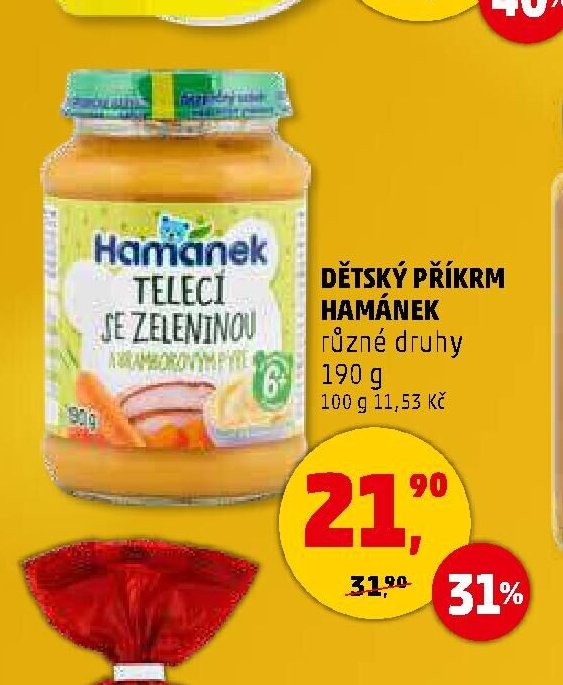 Dětský příkrm Hamánek