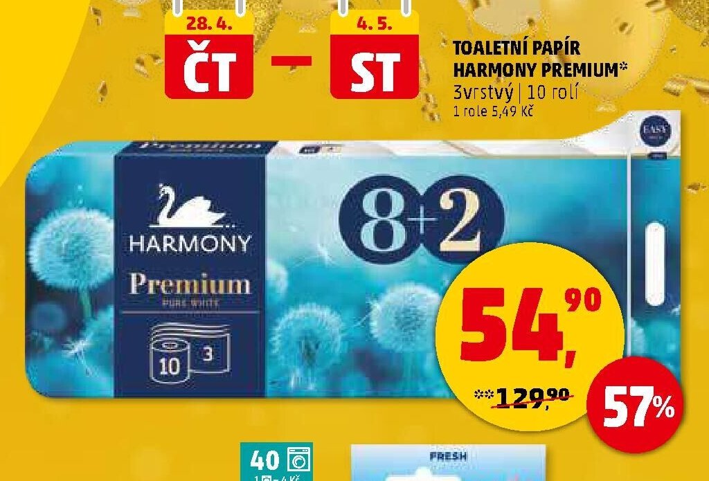 Toaletní papír Harmony Premium