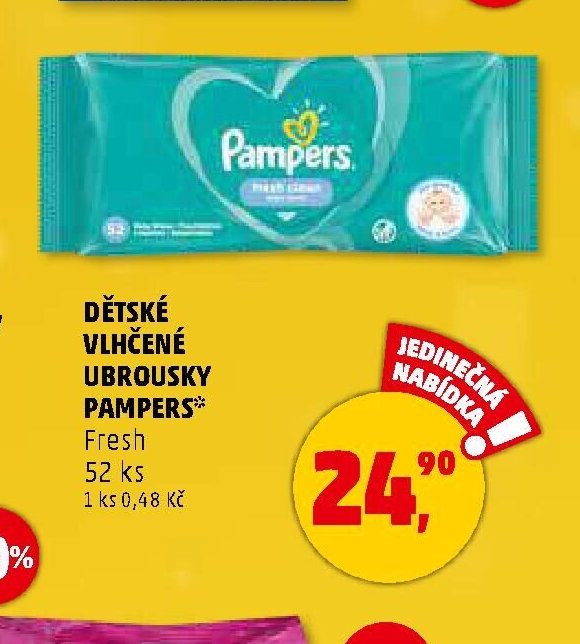 Dětské vlhčené ubrousky Pampers
