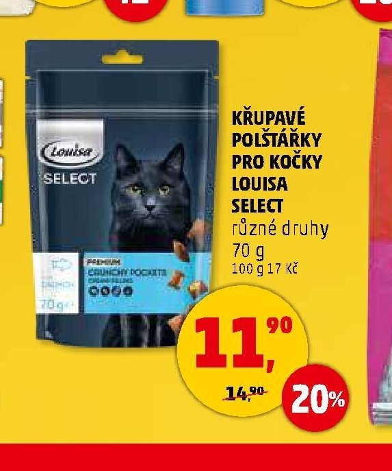 Křupavé polštářky pro kočky Louisa Select