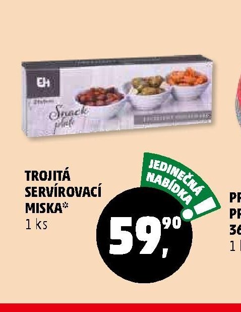 TROJITÁ SERVÍROVACÍ MISKA