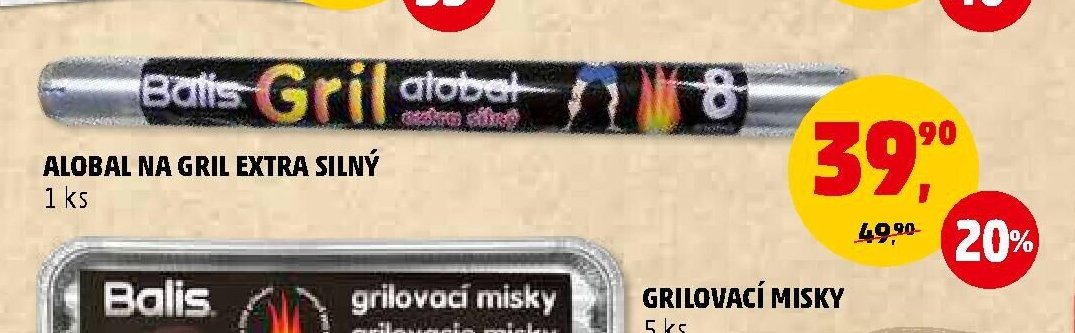 Alobal na gril extra silný