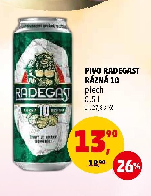 PIVO RADEGAST RÁZNÁ 10