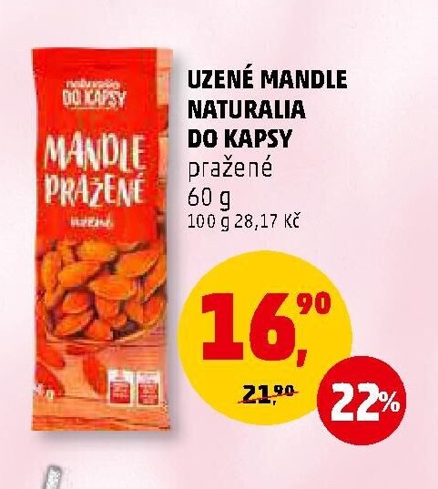 UZENÉ MANDLE NATURALIA DO KAPSY