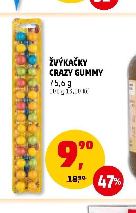 Žvýkačky Crazy Gummy