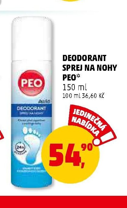 Deodorant sprej na nohy Peo