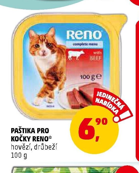 PAŠTIKA PRO KOČKY RENO