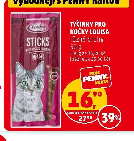 TYČINKY PRO KOČKY LOUISA