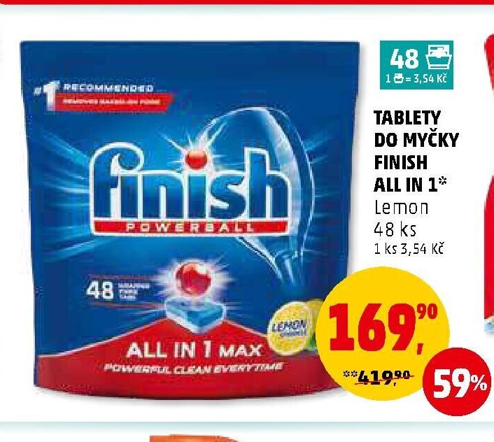 TABLETY DO MYČKY FINISH ALL IN 1