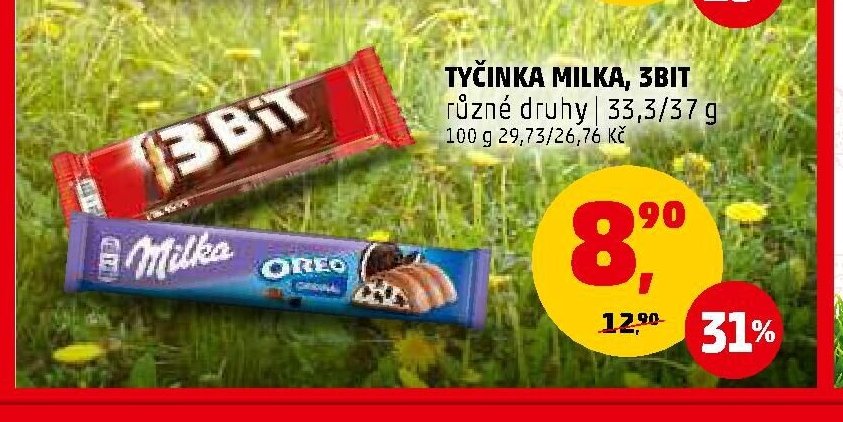 Tyčinka Milka, 3Bit
