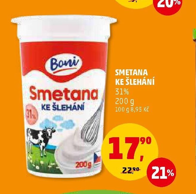 SMETANA KE ŠLEHÁNÍ