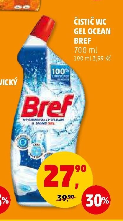 ČISTIČ WC GEL OCEAN BREF