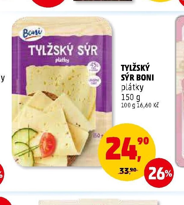 TYLŽSKÝ SÝR BONI plátky