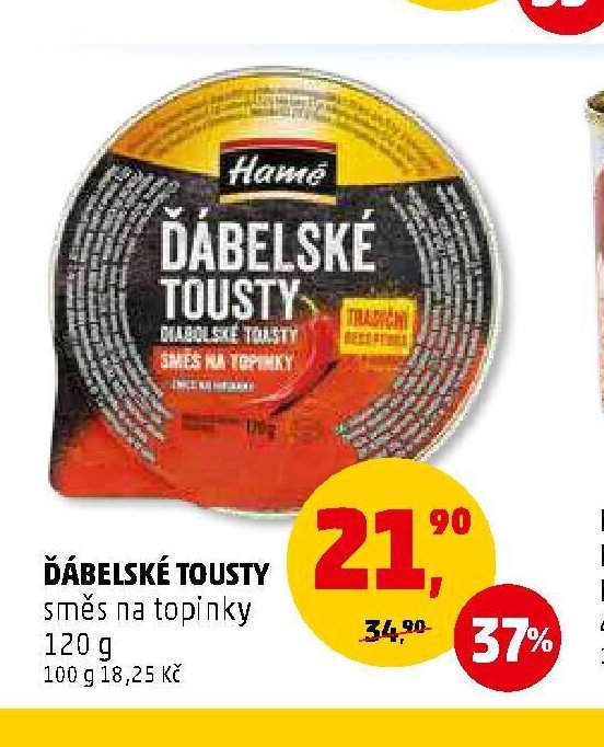 ĎÁBELSKÉ TOUSTY směs na topinky