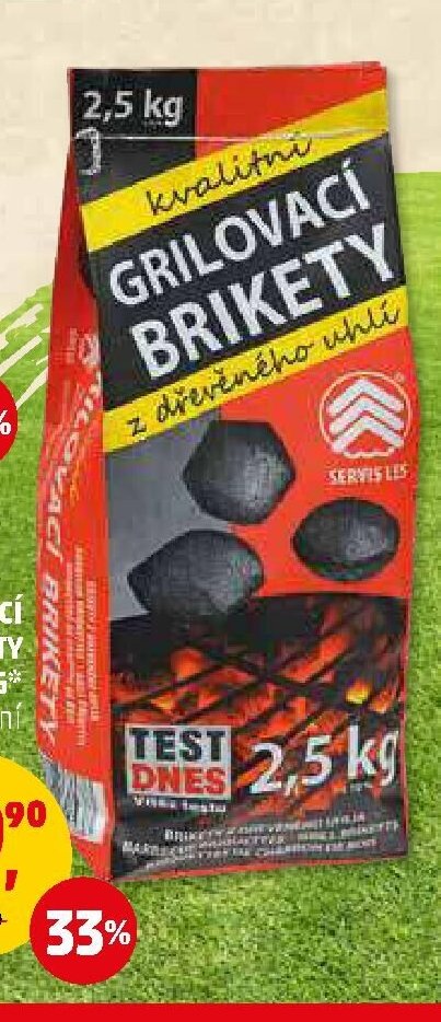 Grilovací brikety 2,5 kg