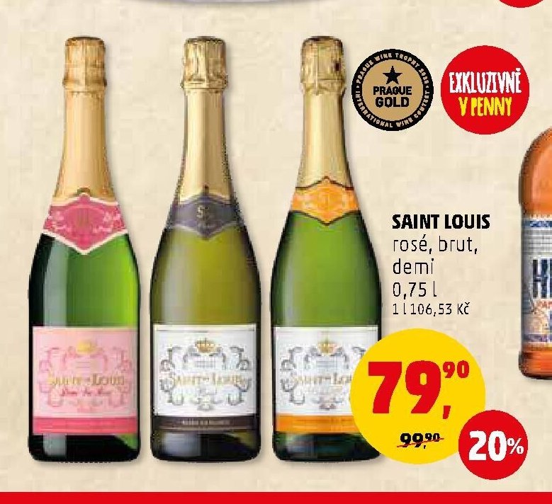 Saint Louis rosé, brut, demi