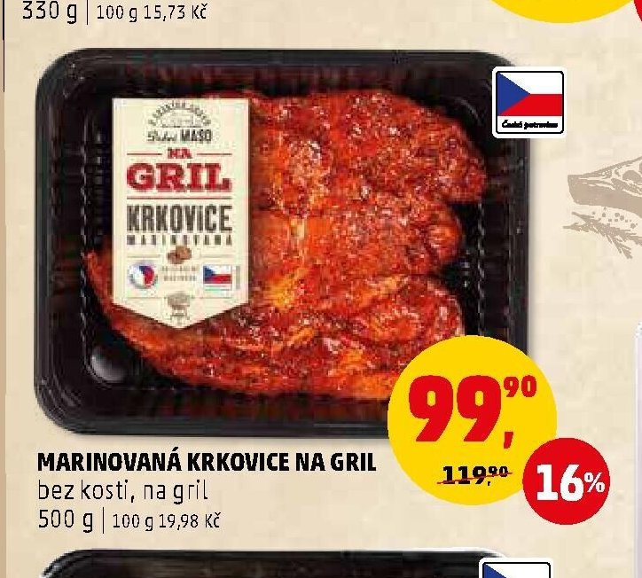 MARINOVANÁ KRKOVICE NA GRIL