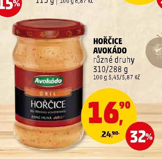 HOŘČICE AVOKÁDO