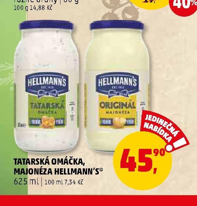 Tatarská omáčka, Majonéza Hellmann's
