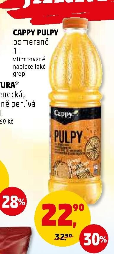 CAPPY PULPY pomeranč