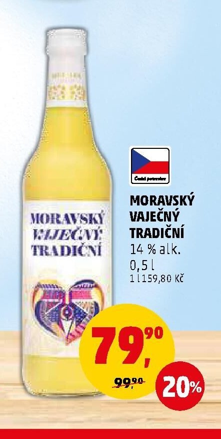 Moravský vaječný tradiční 14% alk. 0,5 l
